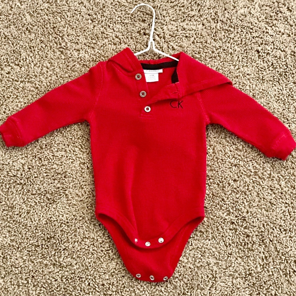 Calvin Klein hooded onesie